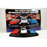 Franklin Mint 1/24 Precision Diecast issue comprising All American Corvette Set. Generally E to NM.