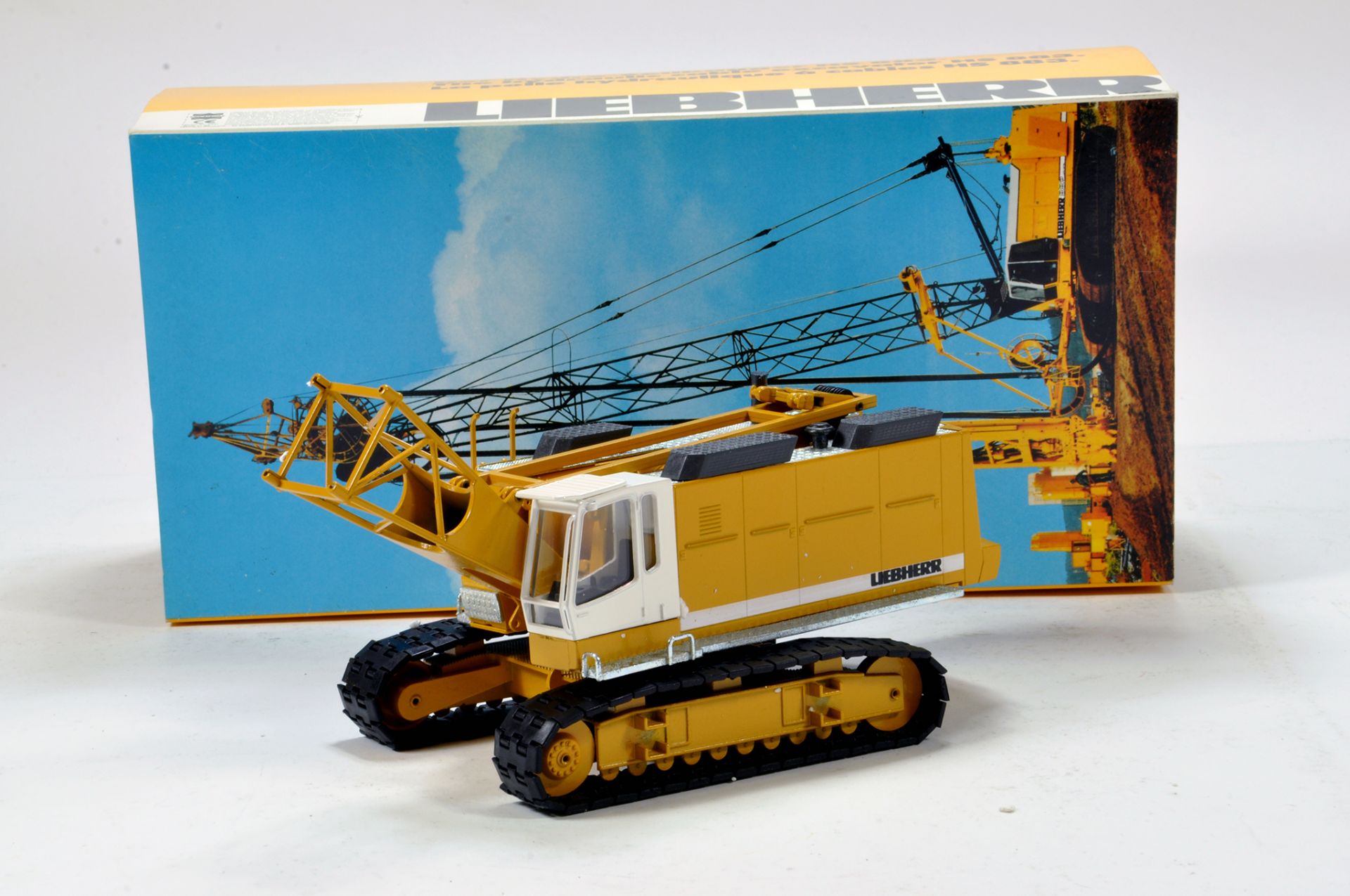 NZG 1/50 construction issue comprising Liebherr Tracked Drilling Machine. Generally E to NM.