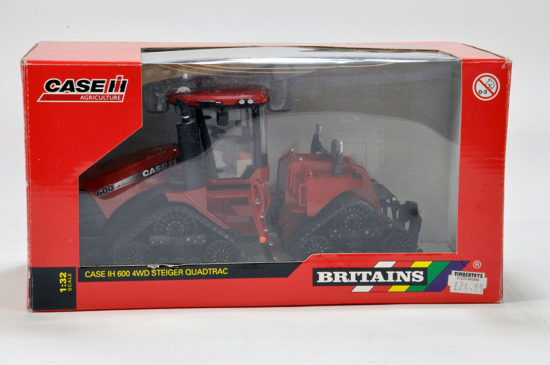 Britains 1/32 Farm Issue comprising Case IH 600 Quadtrac Tractor. Generally VG to E.