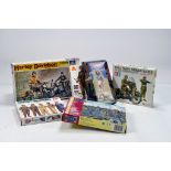 Various military plastic model kits / Figures from Tamiya, Italeri and others. Complete.