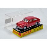 Dinky No. 163 Volkswagen 1600 TL Fastback with red body. Generally E to NM in VG display case.