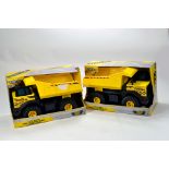 Duo of Large Scale Tonka Metal Construction Dump Truck issues. Generally VG to E. in boxes. (2)