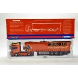 Corgi 1/50 diecast truck issue comprising No. CC12926 Scania Topline Curtainside in livery of