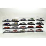 A large group of 1/43 diecast rally cars from rally car series as issued by Deagostini. Produced