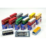 An interesting group of diecast bus issues from Tomica. Various versions. Generally boxed and E to