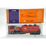 Corgi 1/50 diecast truck issue comprising No. 74901 ERF Powder Tanker in livery of Rugby Cement. E