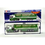 Corgi 1/50 diecast truck issue comprising No. CC13777 Scania R Curtainside Trailer in livery of