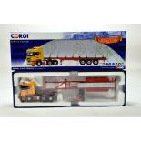 Corgi 1/50 diecast truck issue comprising No. CC13766 Scania R Log Trailer in livery of Coille
