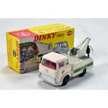 Dinky No. 434 Bedford TK Crash Truck Top Rank Motorway Service with white body and jib, red interior