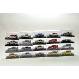 A large group of 1/43 diecast rally cars from rally car series as issued by Deagostini. Produced