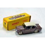 French Dinky No. 531 Fiat 1200 Grande Vue in metallic brown with off white roof and silver trim.