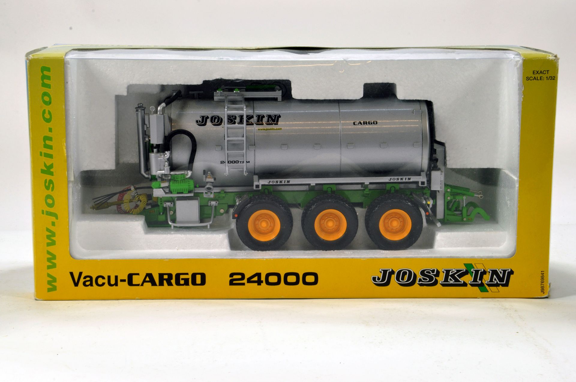 ROS 1/32 Farm Issue comprising Joskin Vacu Cargo 24000 Tanker. Generally VG to E.