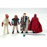 Kenner Early Issue Star Wars Figure issues comprising Emperor's Royal Guard, Han Solo, Admiral