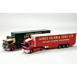 Corgi 1/50 unboxed diecast truck issues comprising Ken Thomas and James Irlam. Generally VG. (2)