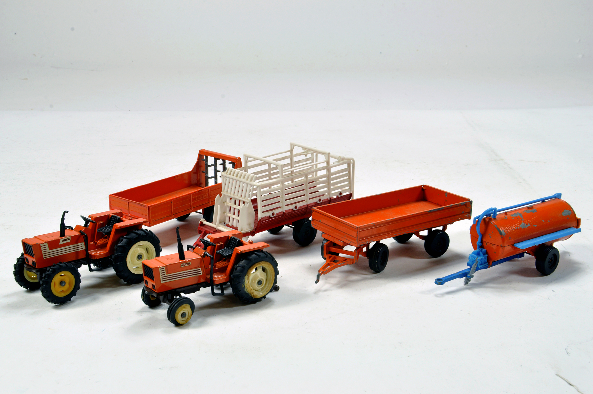 A group of Forma-Toys 1/43 Farm Issues comprising Fiat Tractor and Implement combinations. Generally