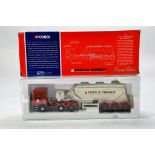 Corgi 1/50 diecast truck issue comprising No. 74903 ERF EC Powder Tanker in livery of Castle Cement.