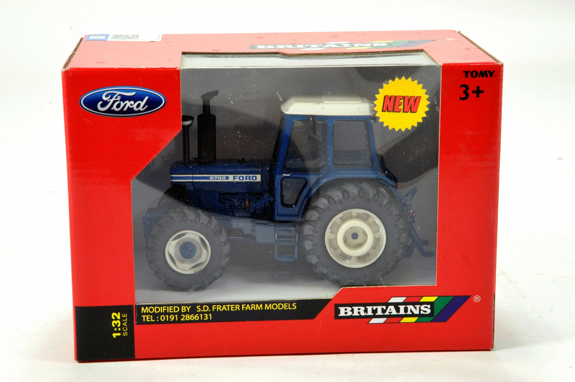 Britains 1/32 Farm Issue comprising Ford 8700 Tractor as modified by SD Frater. E to NM with Box.