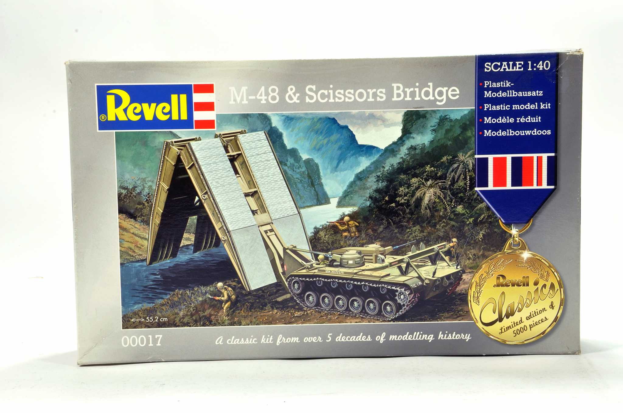 Revell Plastic Model Kit comprising limited edition M48 and Scissors Bridge. Complete.