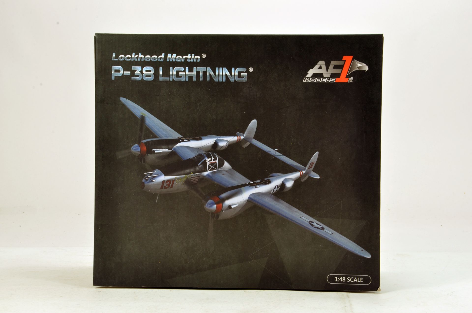 AF1 Models 1/48 Diecast Aircraft issue comprising P38 Lightning. Generally VG to E.