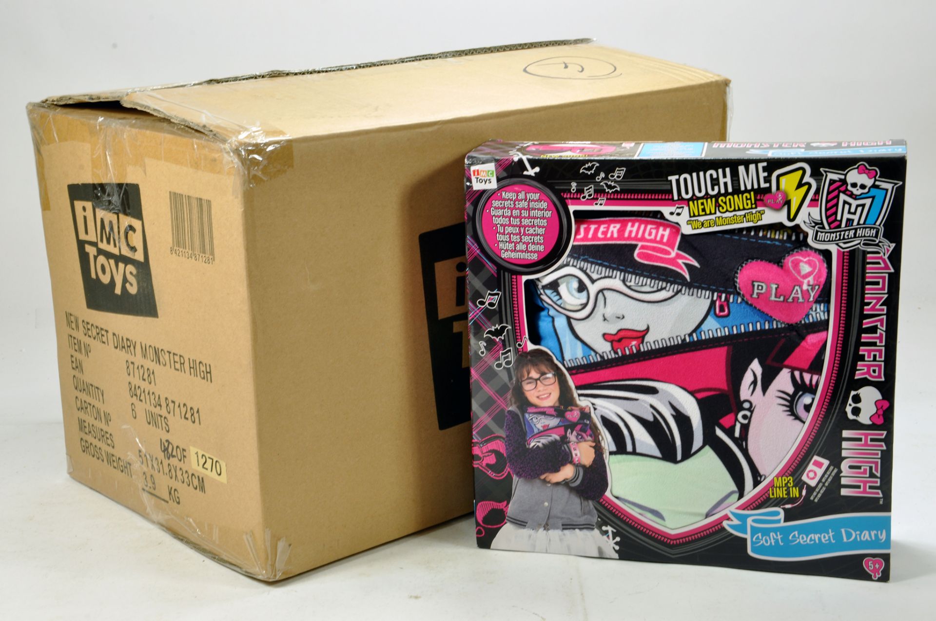 IMC Toys tradebox of Secret Diary Monster High. As New. 6 Units.