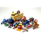 Misc diecast group comprising various makers including mainly farm items. Britains, Crescent,