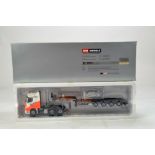 WSI 1/50 diecast truck issue comprising MB Actros with Low Loader in livery of Kran. E to NM in