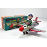 A rare Japanese Tin Plate Large Scale Mystery Plane from Nomura