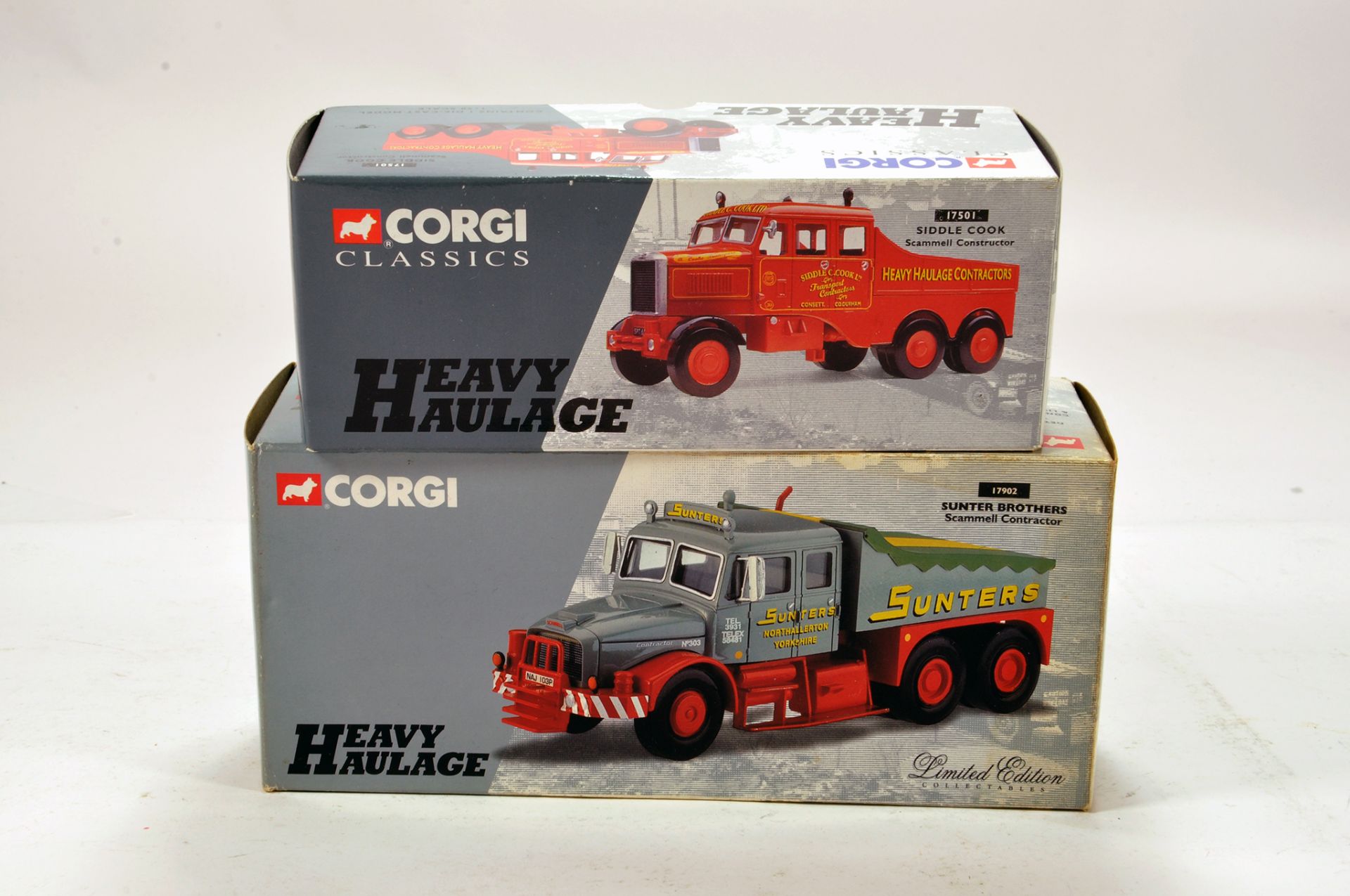 Assorted Corgi Commercial duo comprising Heavy Haulage models. Generally E to NM in Boxes. (2)