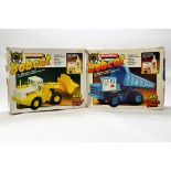 A duo of unmade complete Humbrol Bobcat Plastic Kits comprising Wheel Loader and Dump Truck. (2)