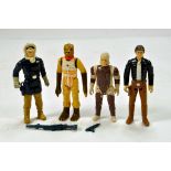 Kenner Early Issue Star Wars Figure issues comprising Han Solo, x 2, Bounty Hunter and Bossk with