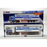 Corgi 1/50 diecast truck issue comprising No. CC15509 Volvo F12 Fridge Trailer in livery of Bon