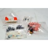 Vintage Scalextric accessory group comprising Presentation Trophy Set (complete),Pit Equipment and