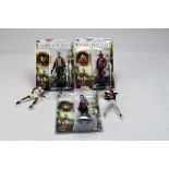 Torchwood figure trio on cards plus Michael Jordan figure duo.