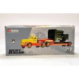 Corgi 1/50 diecast truck issue comprising No. 55501 Diamond T Low Loader in livery of Elliots. E