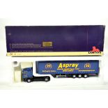 Lion Toys 1/50 diecast truck issue comprising DAF Curtainside in livery of Aspray. Generally VG to