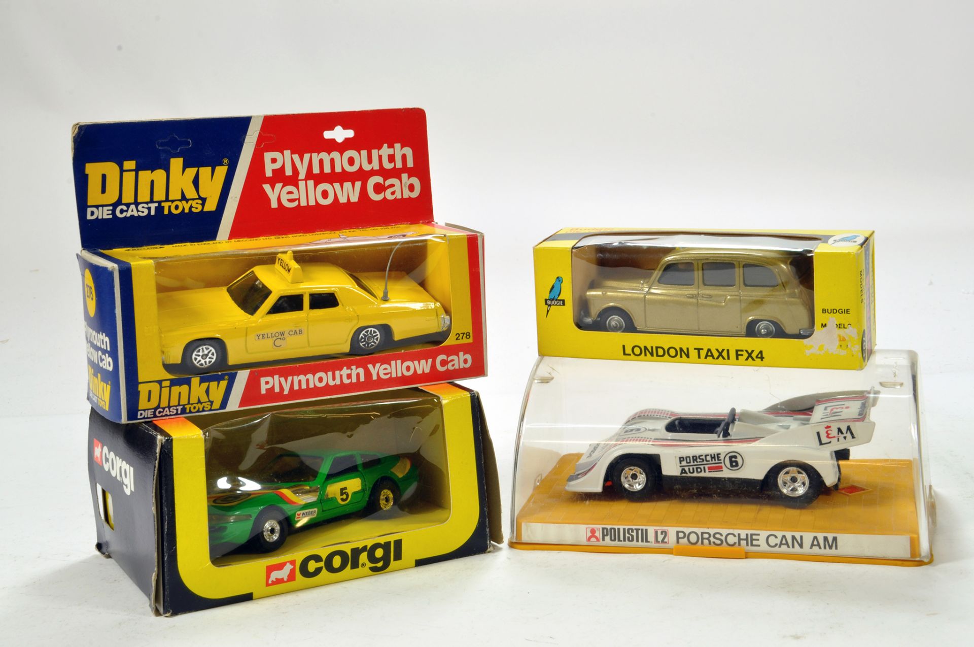 Diecast group comprising Corgi, Polistil and Budie including harder to find issues. E to NM in
