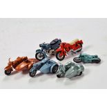 Matchbox No. 66 Harley Davidson Motorbike duo plus others. Generally G to NM. (6)