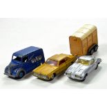 Trio of playworn diecast comprising Dinky etc including OXO Trojan Van. Generally F. (4)