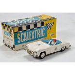 Early Scalextric comprising C.75 Mercedes 190SL in White. Untested but displays well.