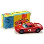 Corgi No. 314 Ferrari Berlinetta 250 Le Mans. E to NM in VG to E Box.
