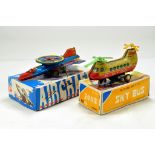 Duo of Chinese issue Tin Playe Toys with Boxes.