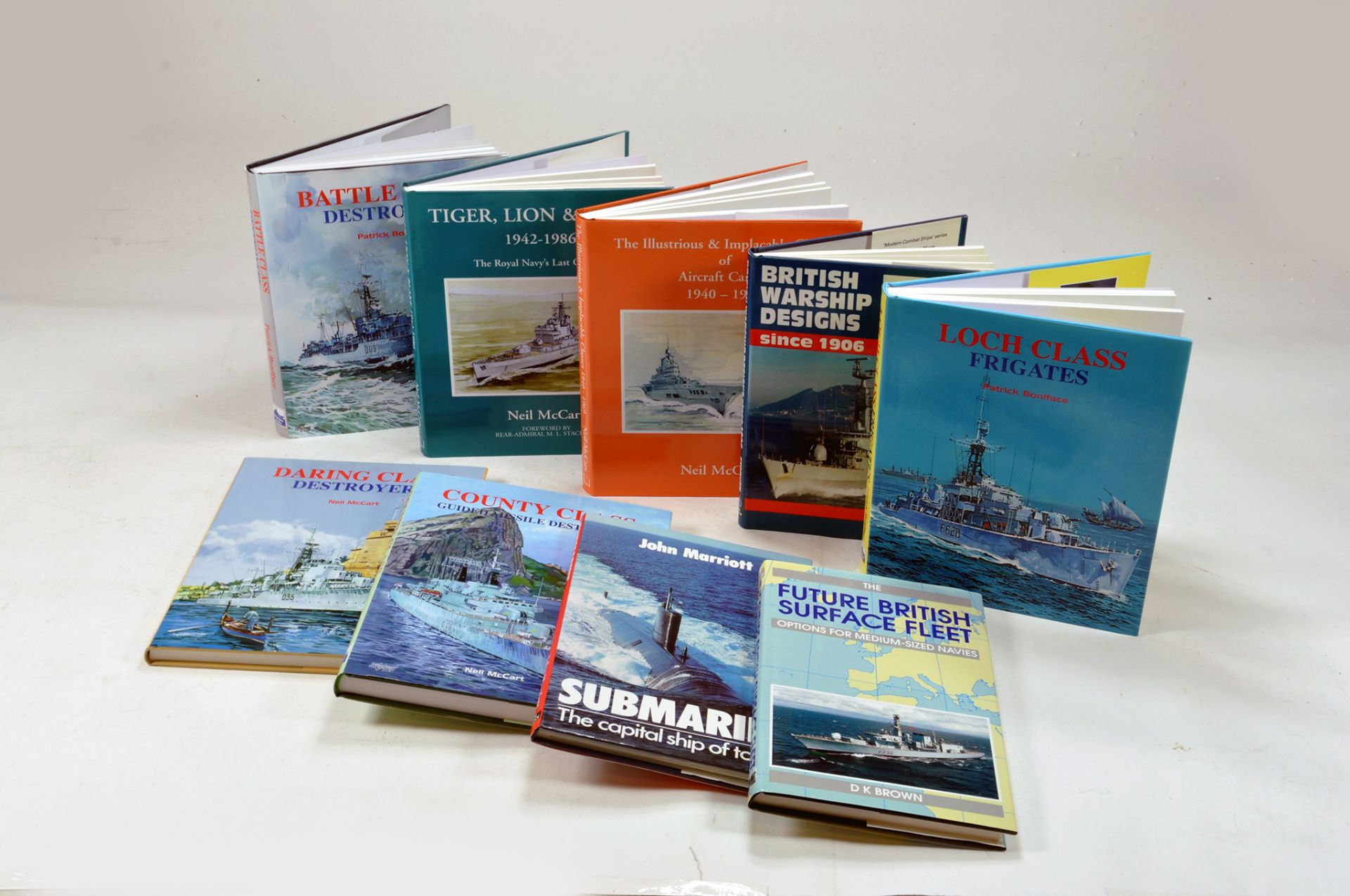 An interesting group of Military / Navy theme non fiction literature / reference books.