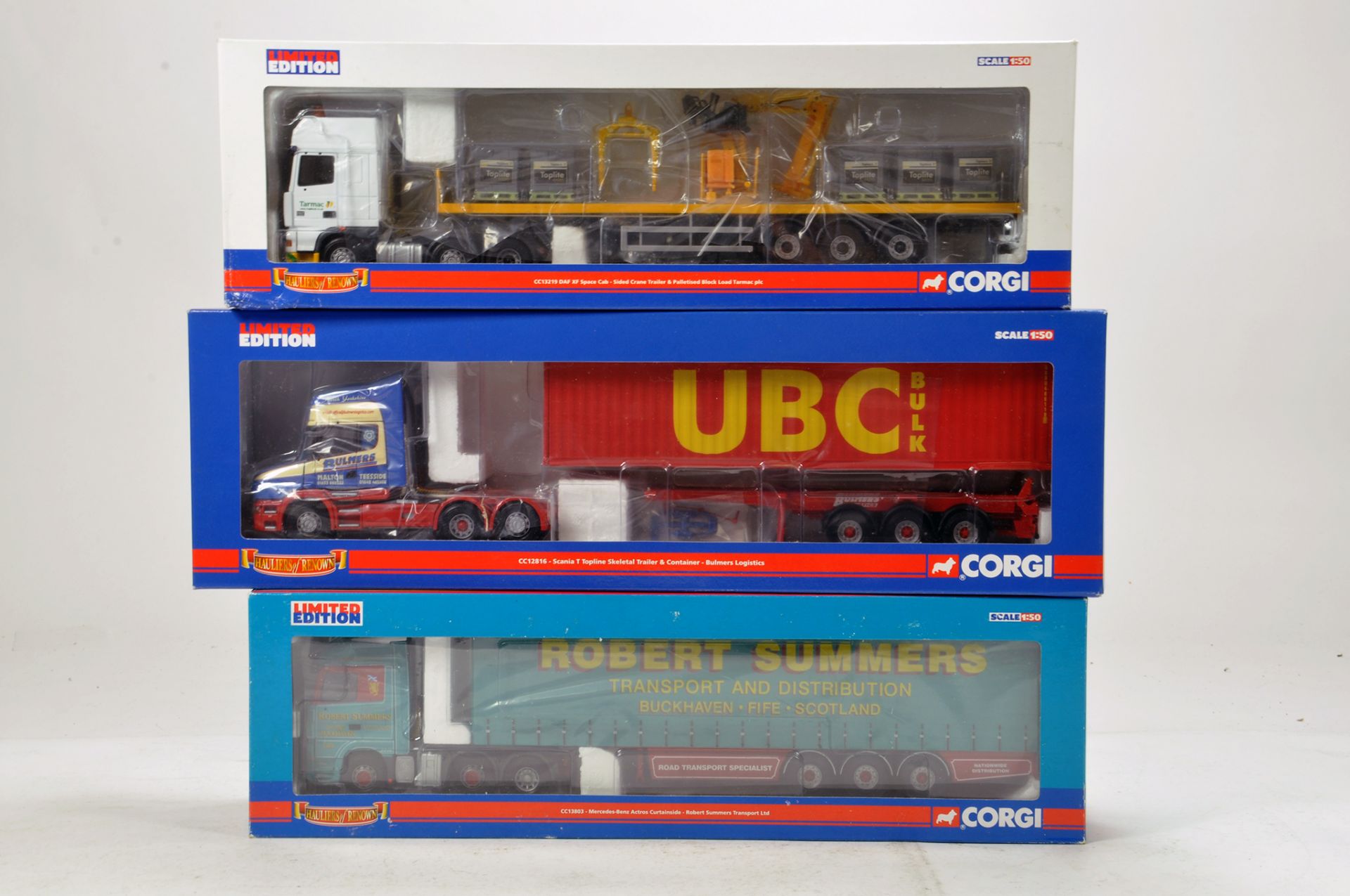 Corgi Diecast Truck Trio comprising various issues. Generally F to G.