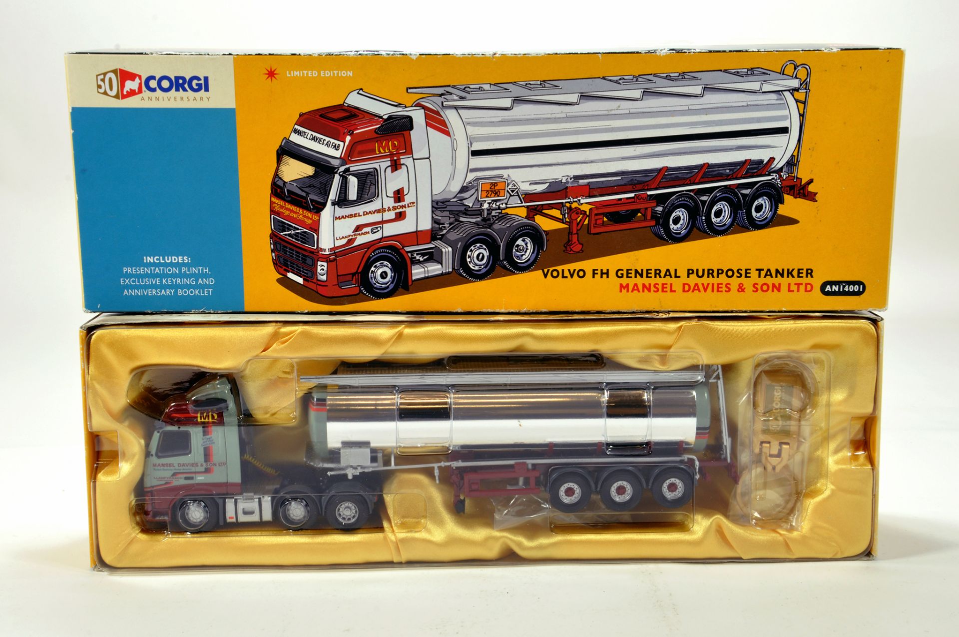 Corgi 1/50 diecast truck issue comprising No. AN14001 Volvo FH General Purpose Tanker in livery of