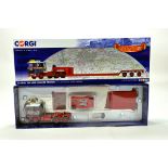 Corgi 1/50 diecast truck issue comprising No. CC15307 Scania 141 Low Loader in livery of GCS