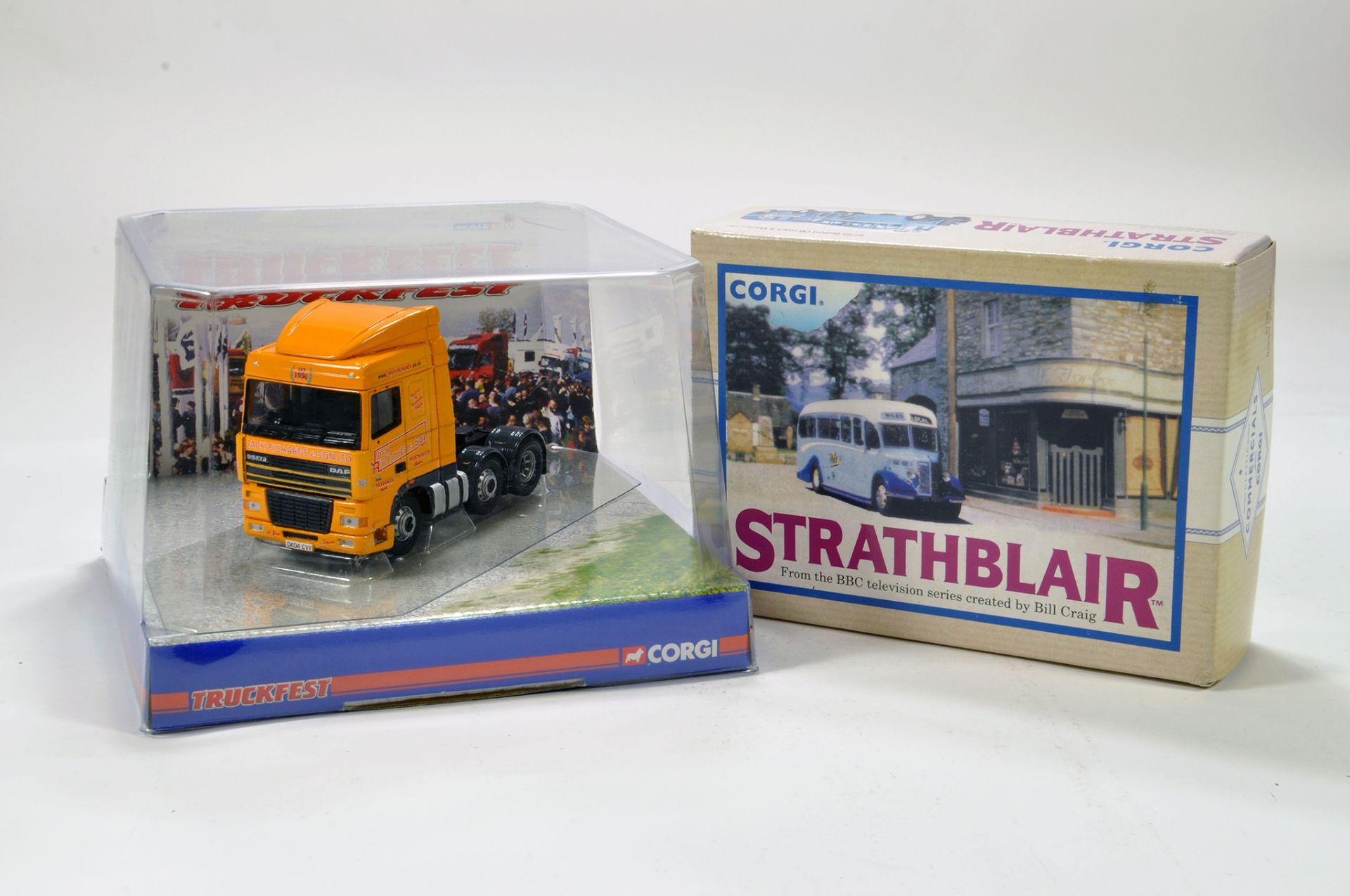 Corgi 1/50 diecast commercial issues comprising Jack Richard Truckfest special plus one other. E