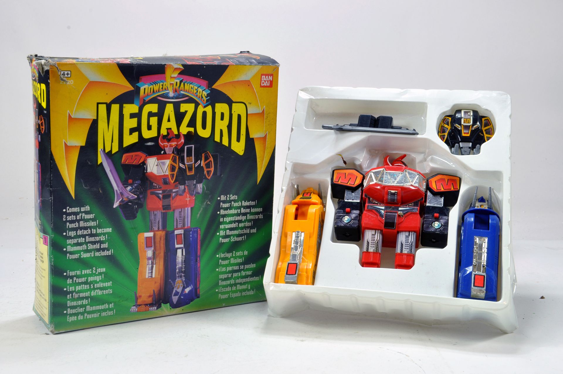 Bandai Power Rangers issue comprising Megazord. Complete and Generally E in G Box.