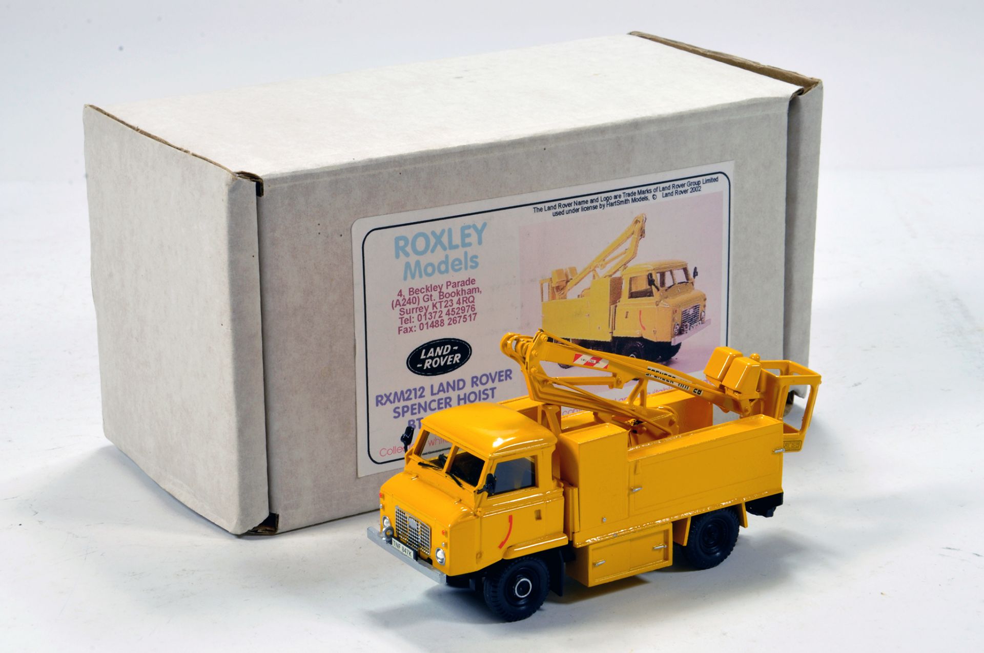 Roxley Models by Hart 1/48 RXM212 Land Rover Spencer Hoist in livery of BT. Superb hand built