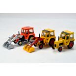 Trio of diecast Corgi Massey Ferguson Tractor issues. Generally VG to E. (3)