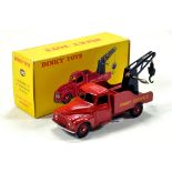 French Dinky No. 582 Citroen Depannage Dinky Service in red including concave hubs and black jib.